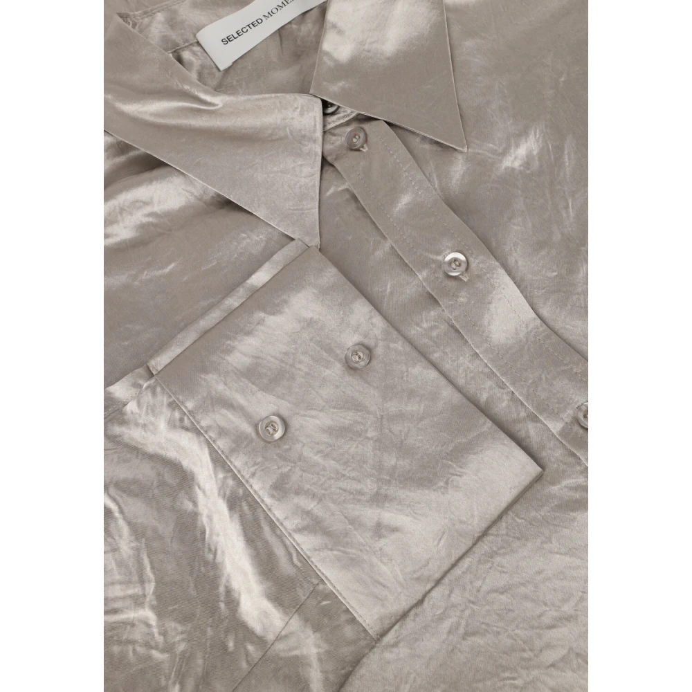 Selected Femme Elegante LS Blouse Beige Dames