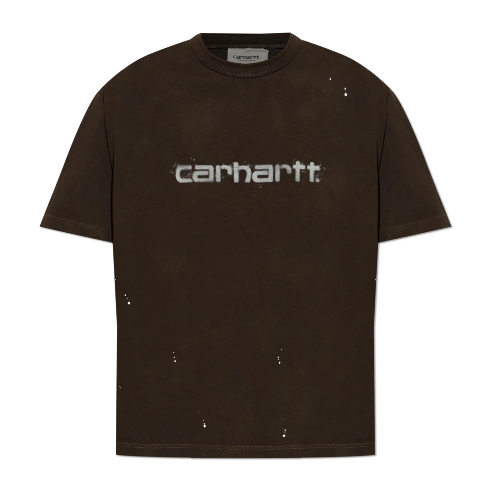 Carhartt WIP Logo T-Shirt In Cotone - Immagine 4