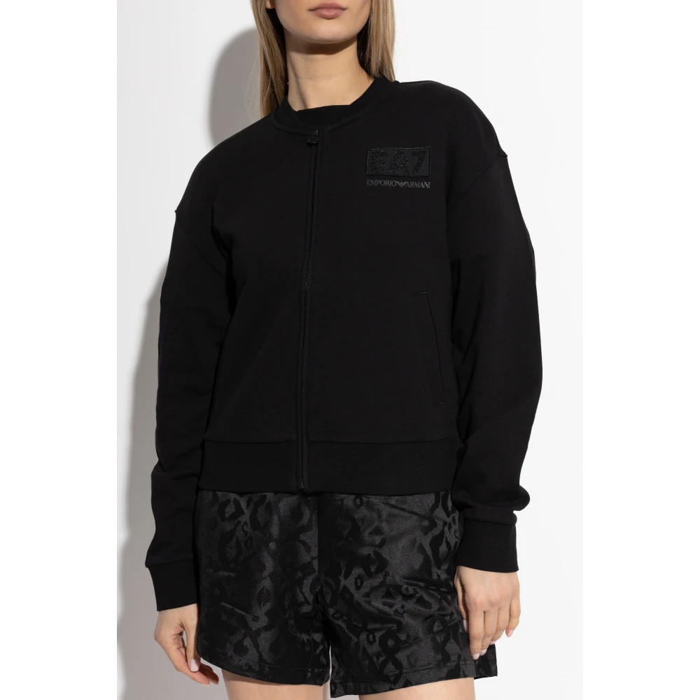 Emporio Armani EA7 Sweatshirt uit de collectie Black Dames