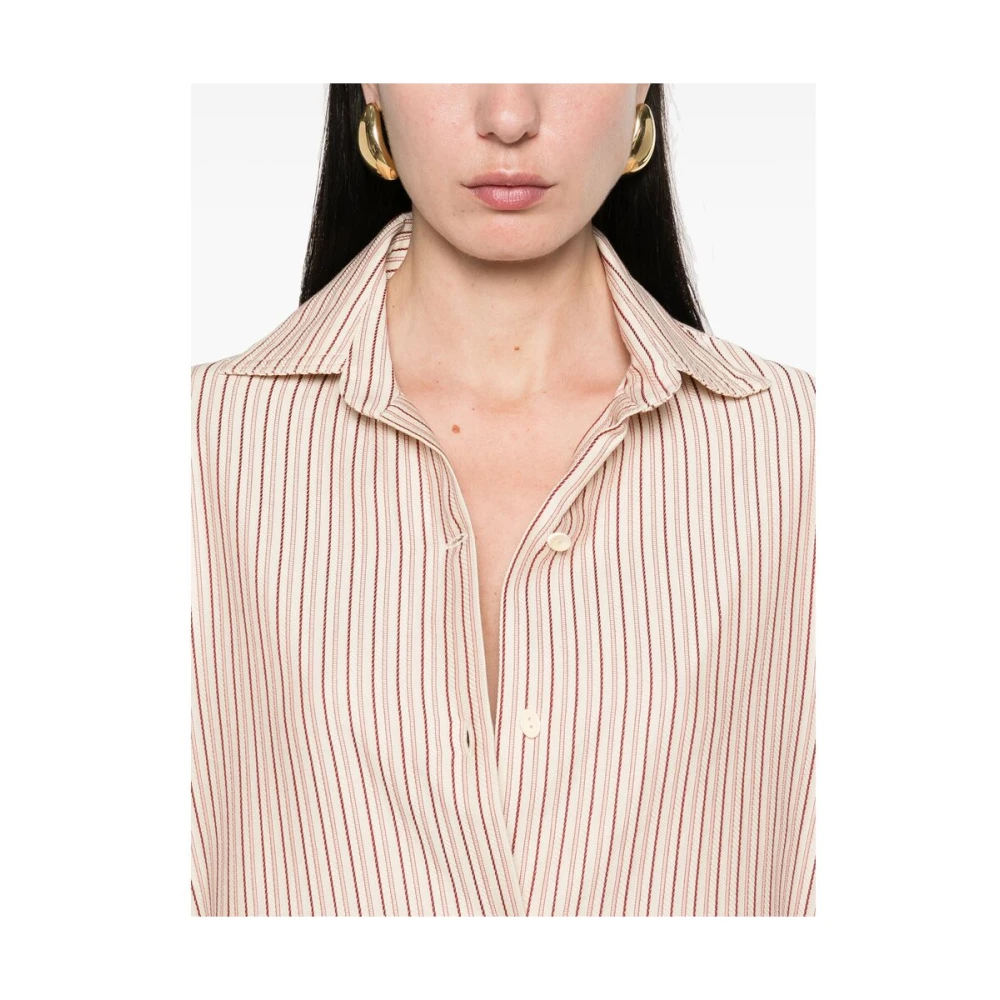 Faithfull the Brand Beige Button-Up Shirt Beige Dames