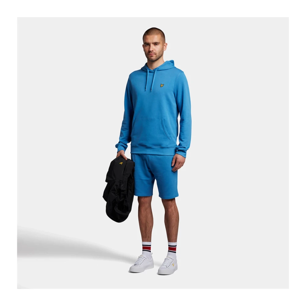 Lyle & Scott Lente Blauwe Pullover Hoodie Blue Heren