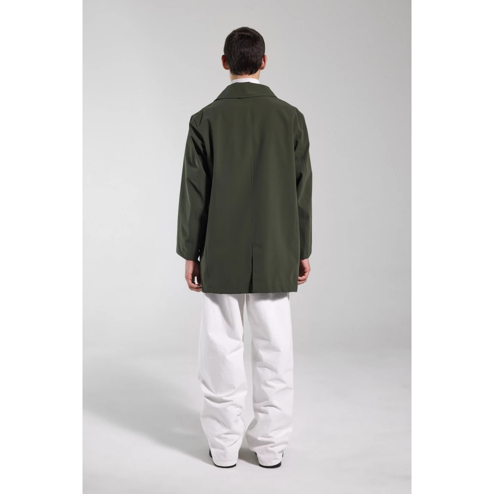 Stutterheim Klassieke Dubbel-Borst Regenjas Green Heren
