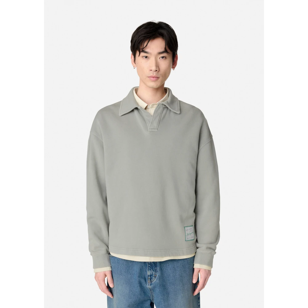 Axel Arigato Alba Polo Sweater Green Heren