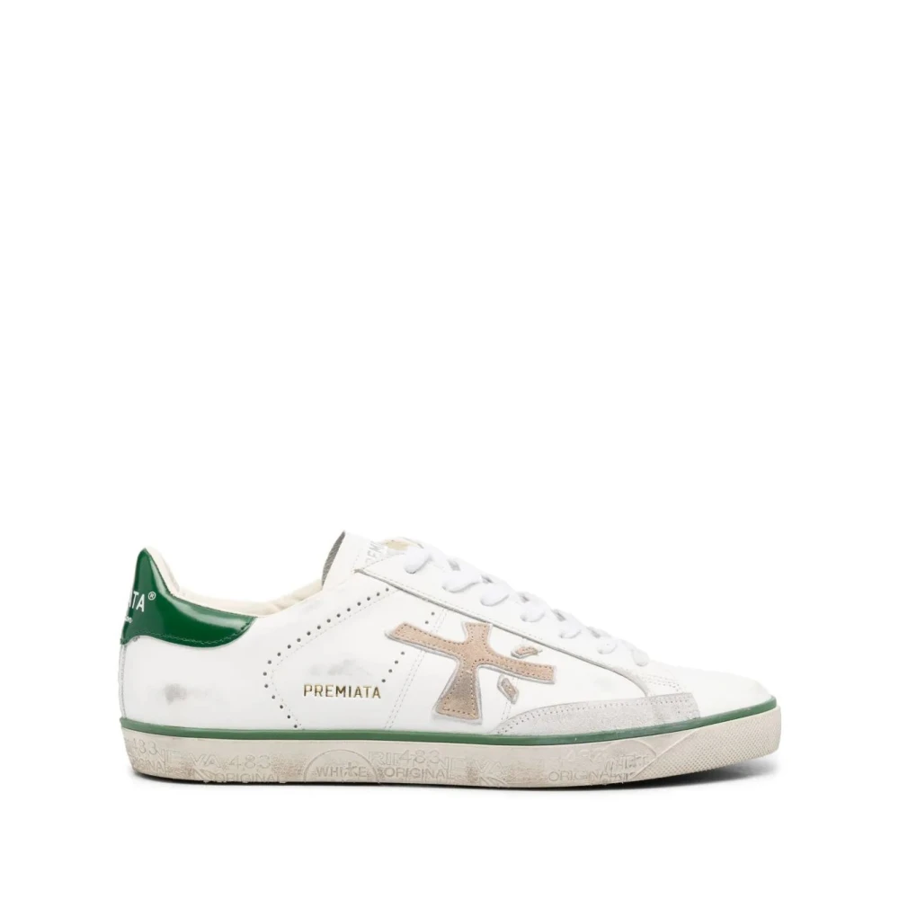Premiata Groene Lage Zool Sneaker Heren Schoenen Veelkleurig Multicolor
