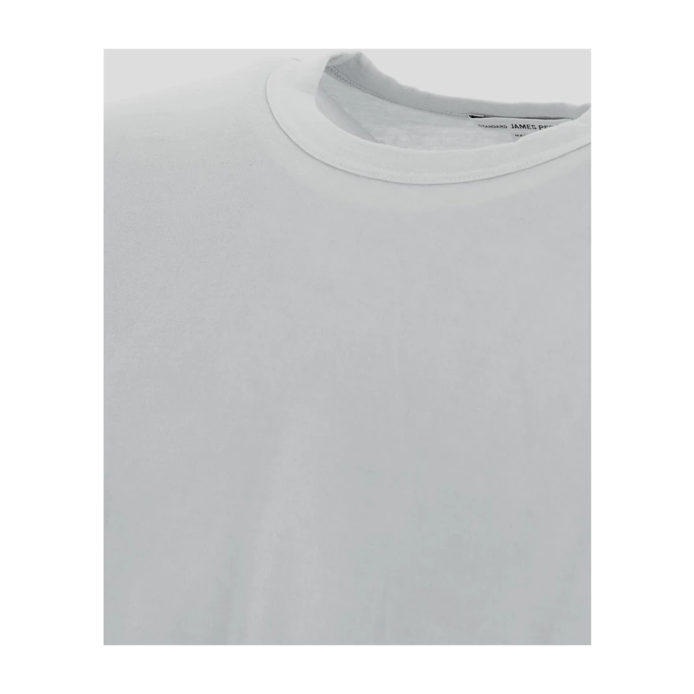 James Perse Klassiek Katoenen T-shirt White Heren