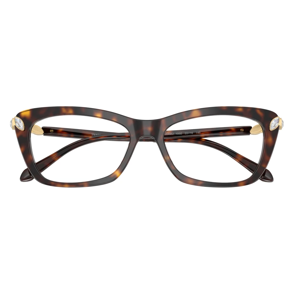 Swarovski Transparent Woman Sk2068u 1002 Optical Frames Acetate Turtle Cat Eye Normal - Image 2