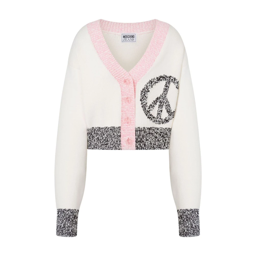 Moschino Witte Sweaters voor Vrouwen Multicolor Dames