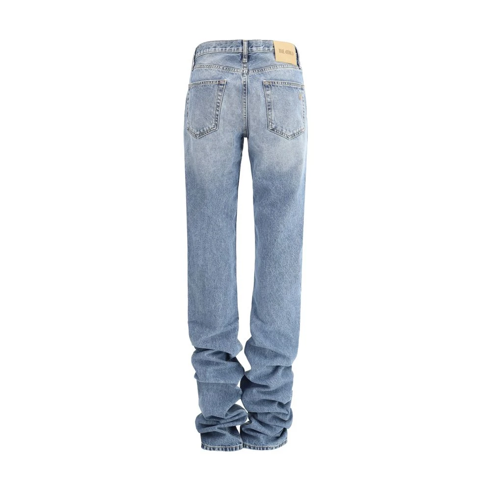 The Attico Gerimpelde Five-Pocket Jeans Blue Dames