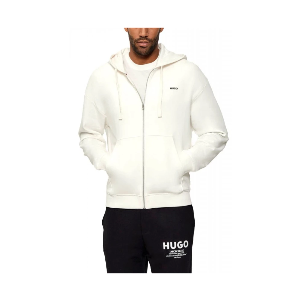 Hugo Beige Dapozip - Male - Zip-Throughs - M - Sweatshirts & Hoodies