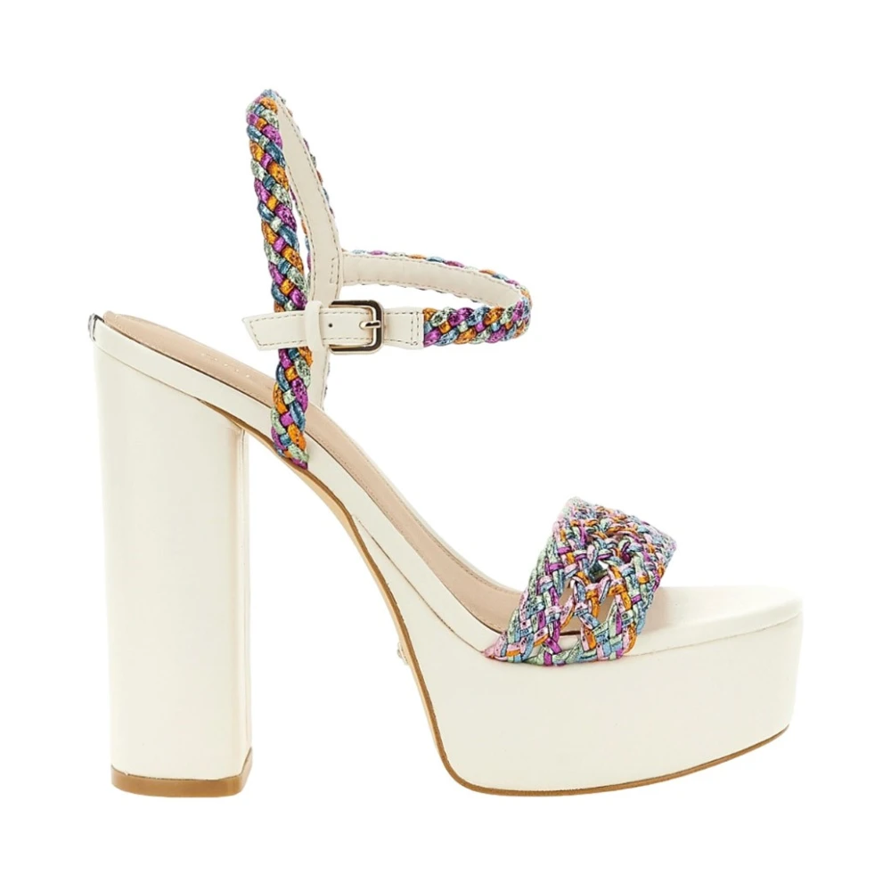 Guess Multicolor High Heel Sandals, Female, 7 Uk, Gabelle2 Sandals