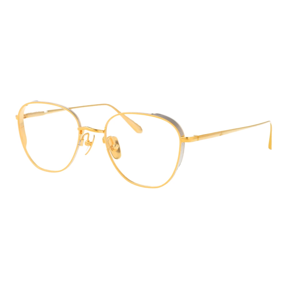 Linda Farrow Stijlvolle optische bril voor een stoere uitstraling Yellow Dames