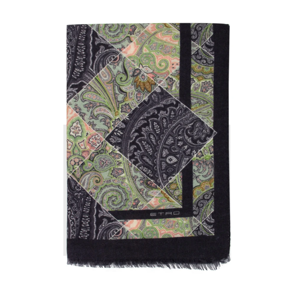 ETRO Paisley Motif Scarf Multicolor Dames