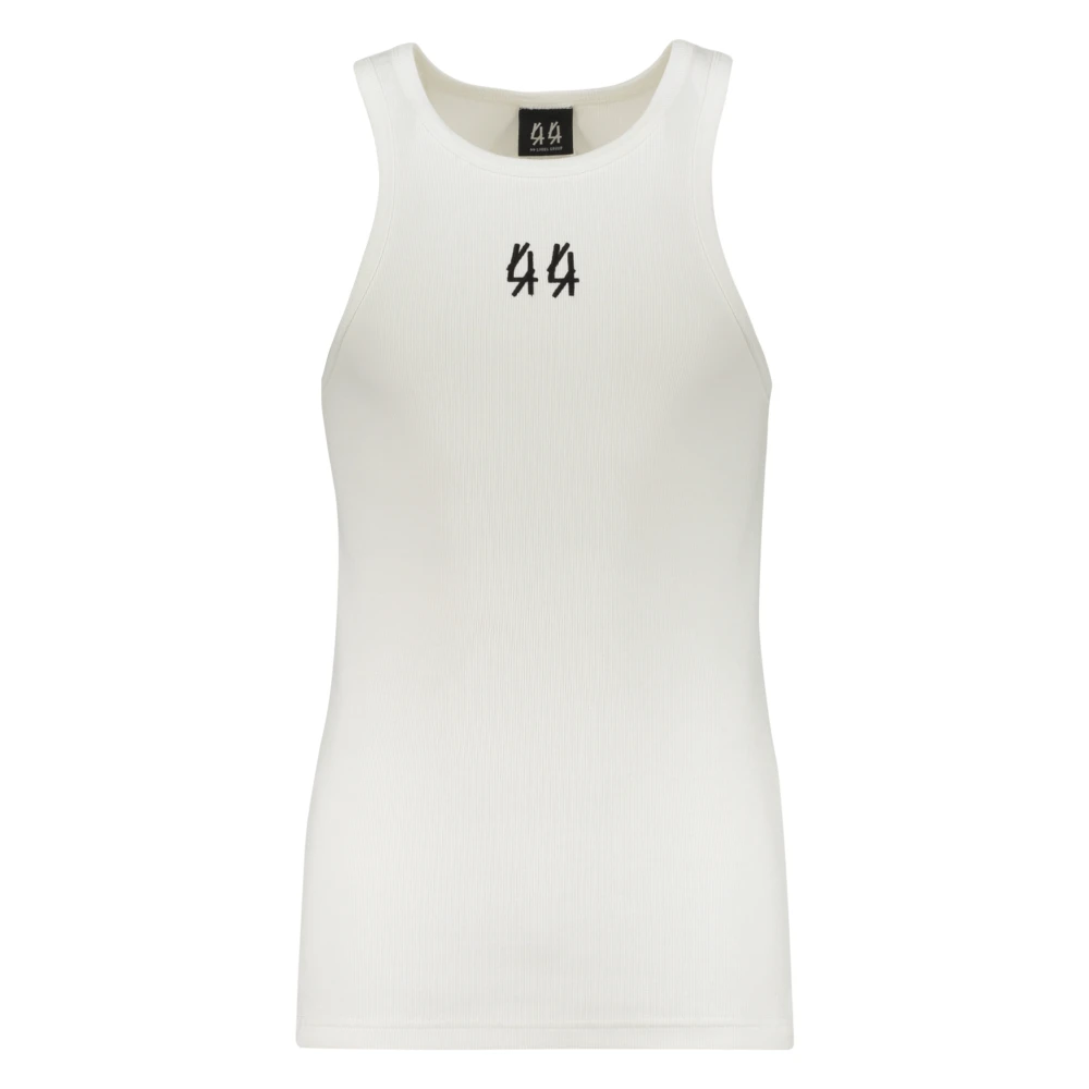 44 Label Group Top zonder mouwen Zomerse stijl White Heren