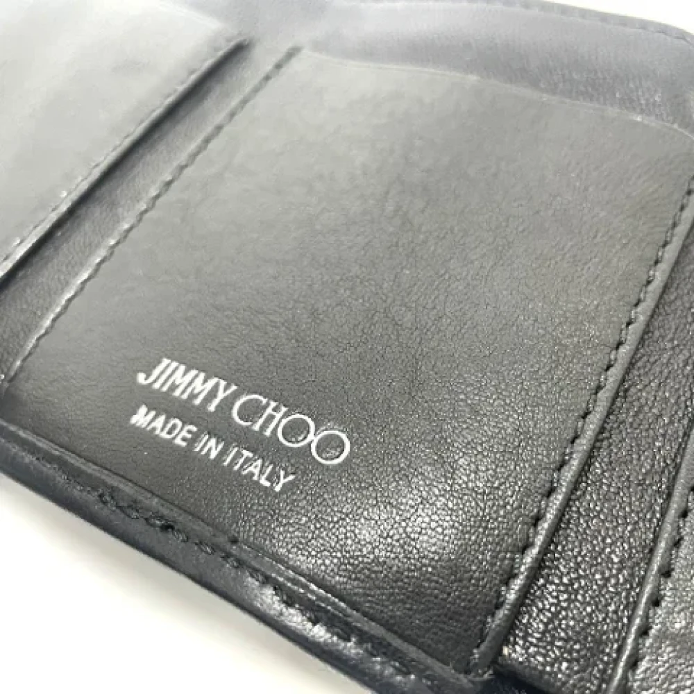 Jimmy Choo Pre-owned Leather wallets Black Dames