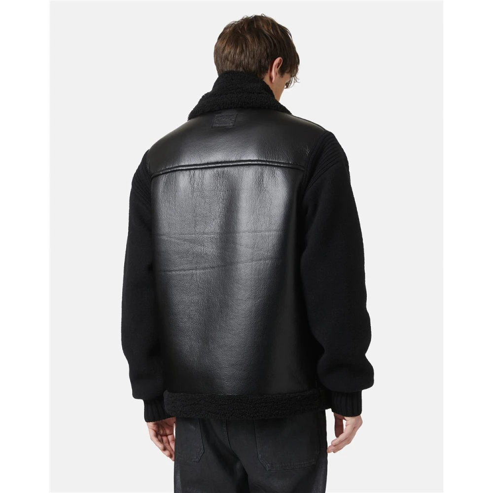 Iceberg Zwarte eco-schapenvachtjas Black Heren