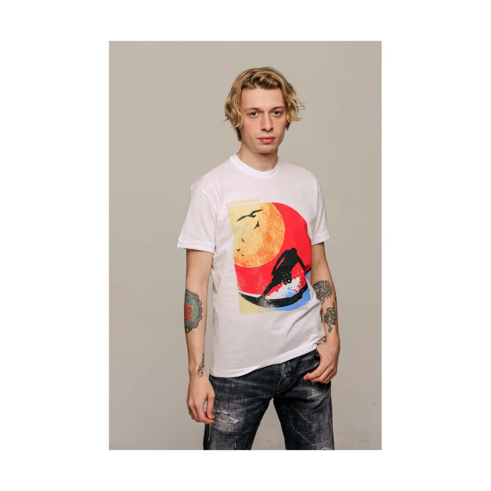 Dsquared2 T-Shirts White Heren