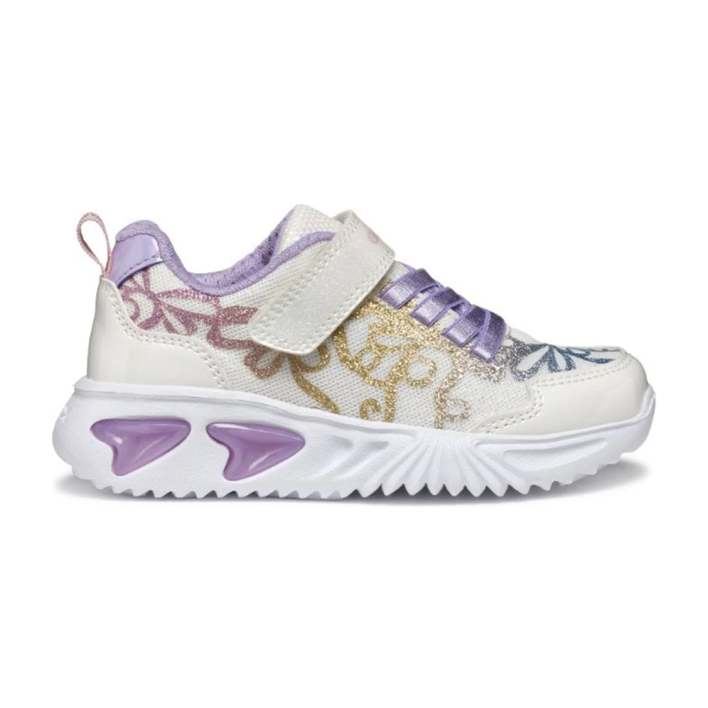 Geox Girls White Sneakers,, Trainers For Kids Size 33 Eu