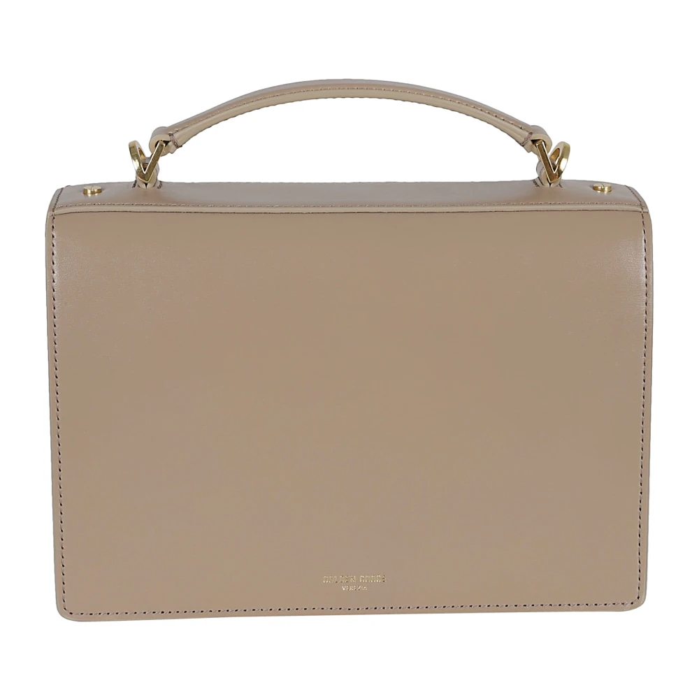 Golden Goose Beige leren handtas met verstelbare riem Brown Dames