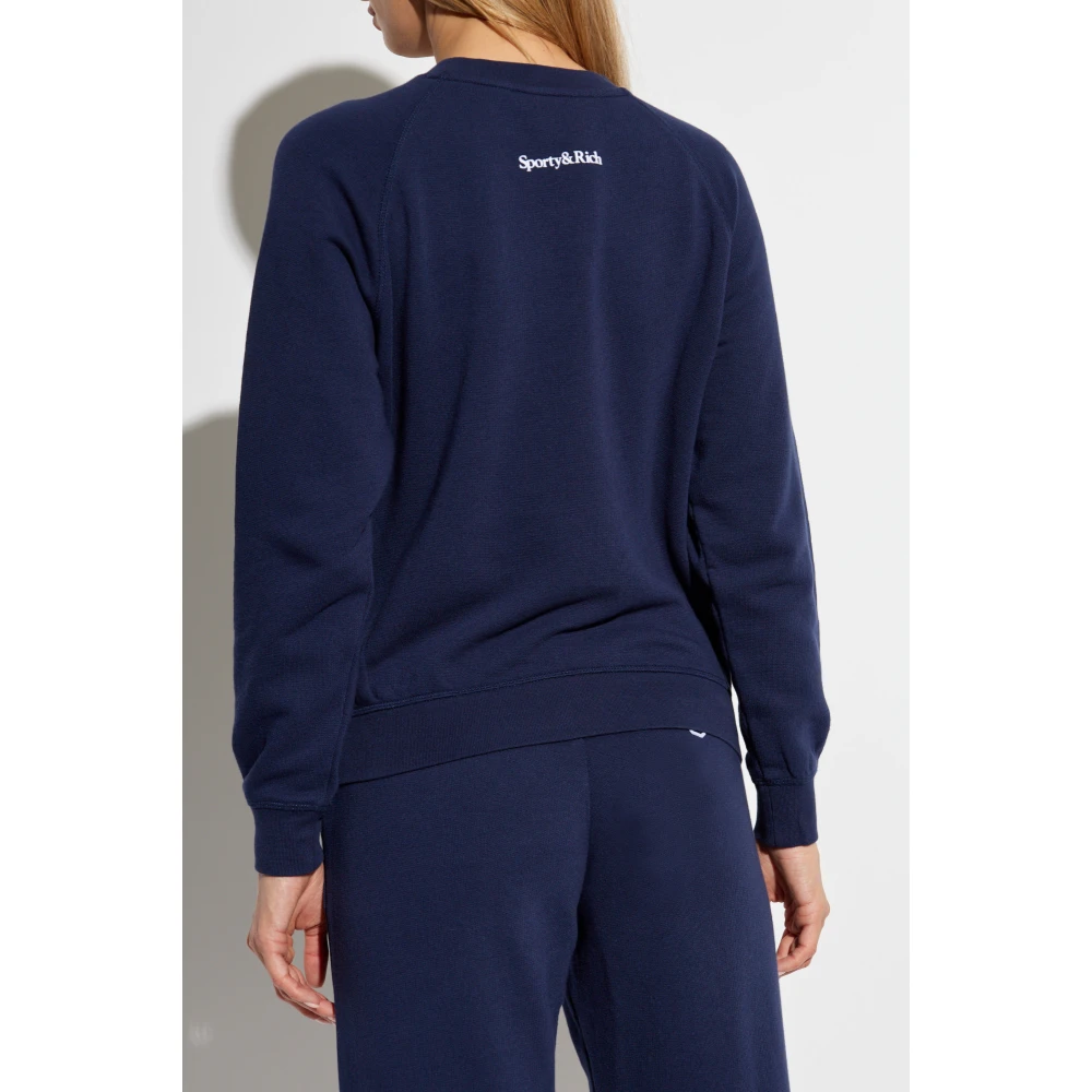 Sporty & Rich Katoenen sweatshirt Blue Unisex