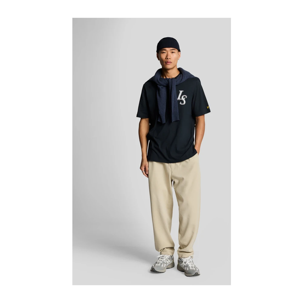 Lyle & Scott SS T-Shirts Emblem T-Shirt Blue Heren