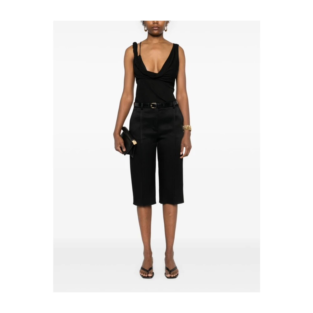 TotêMe Twist Drape Top Black Dames