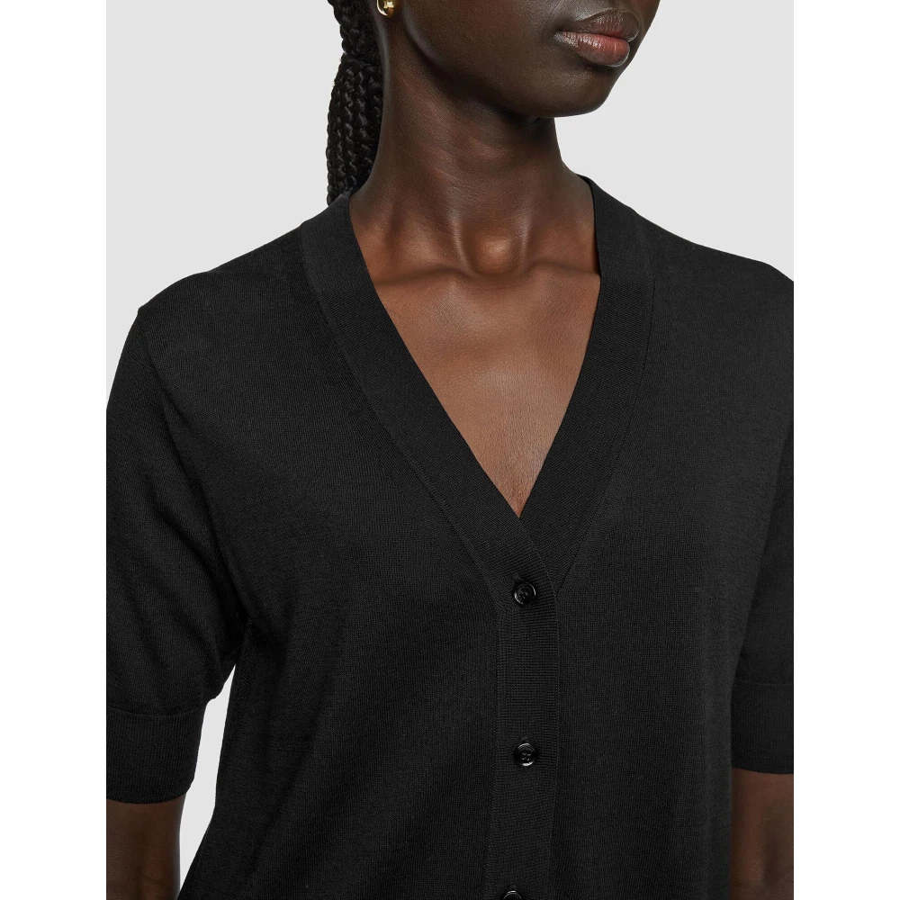 joseph Zijde Katoen Vest Zwart Lichtgewicht Black Dames