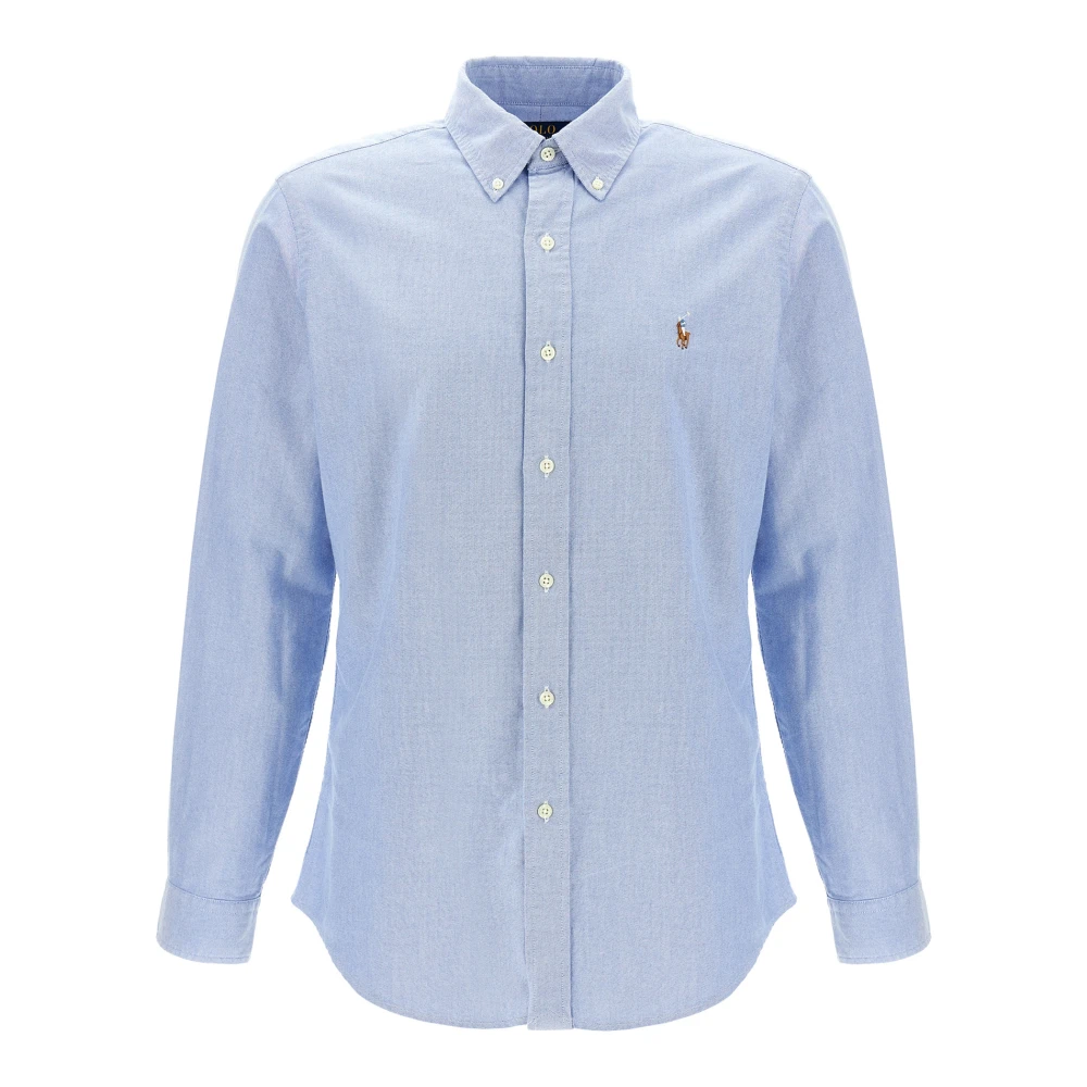 Polo Ralph Lauren Men's Blue Custom Fit Oxford Shirt