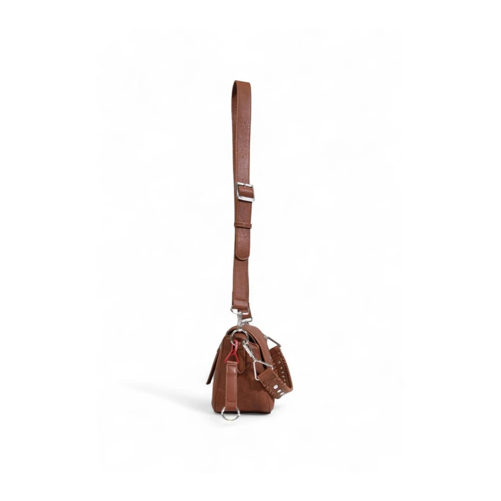 Desigual Polyethyleen Handtas met Polyurethaan Samenstelling Brown Dames
