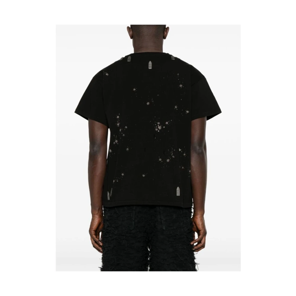 Who Decides War Versleten Zwart Katoenen T-shirt Black Heren
