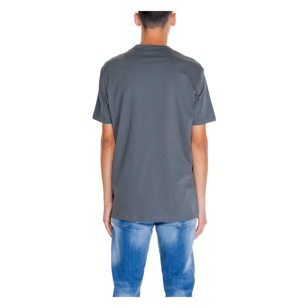 Armani Exchange Grijze T-shirt met print van katoen Gray Heren