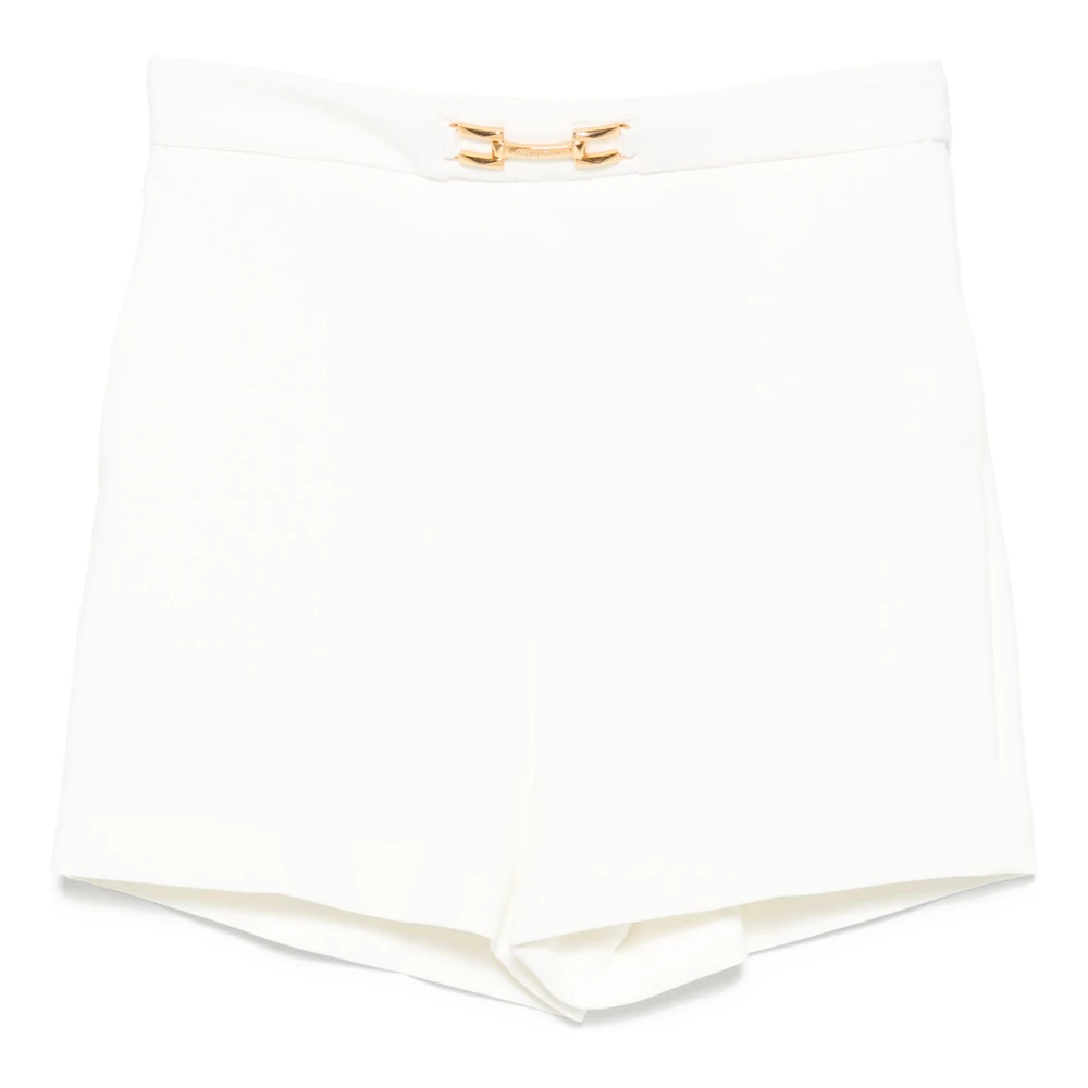 Elisabetta Franchi Korte Avorio Mode Shorts White Dames