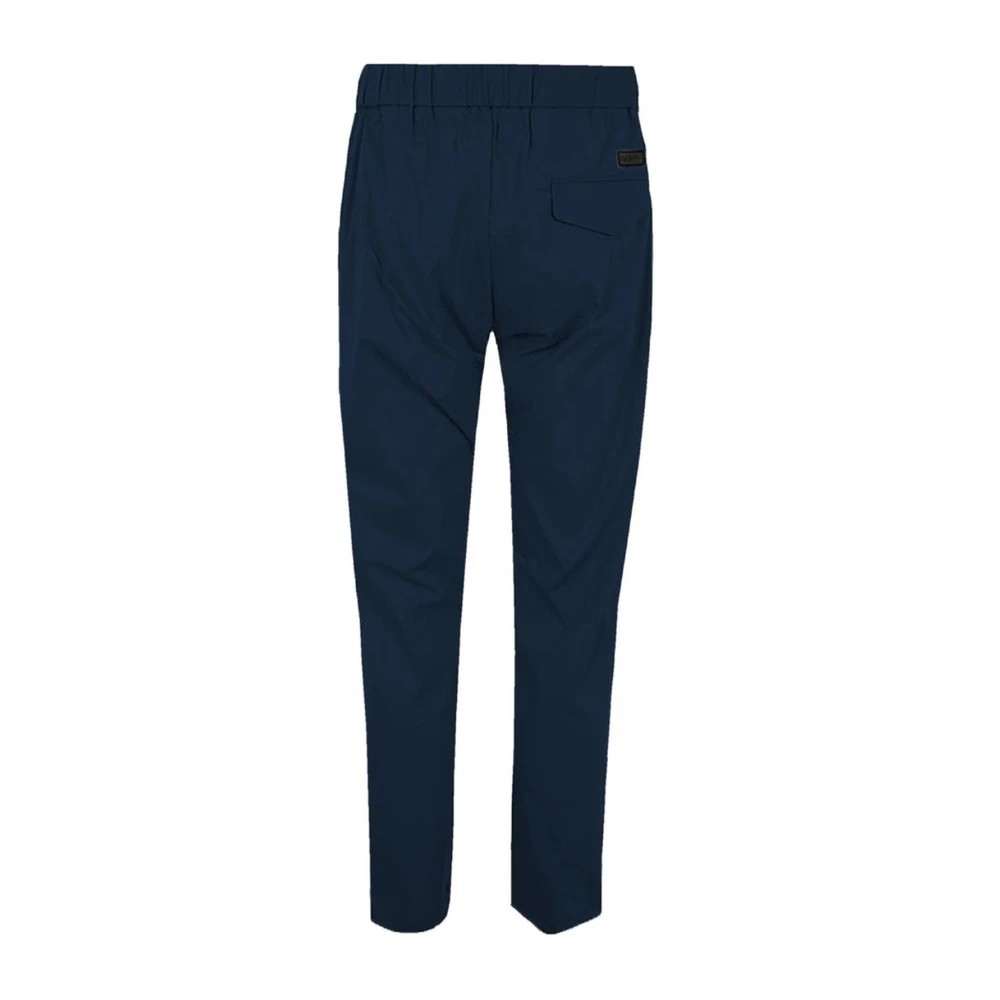People of Shibuya Blauwe Katoenmix Elastische Broek Blue Heren