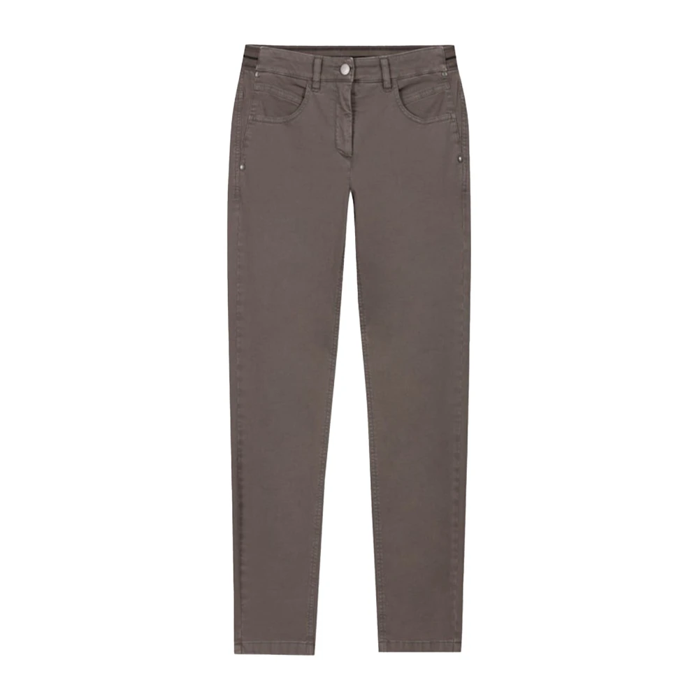 LUISA CERANO Stretch Denim Jeans Brown Dames