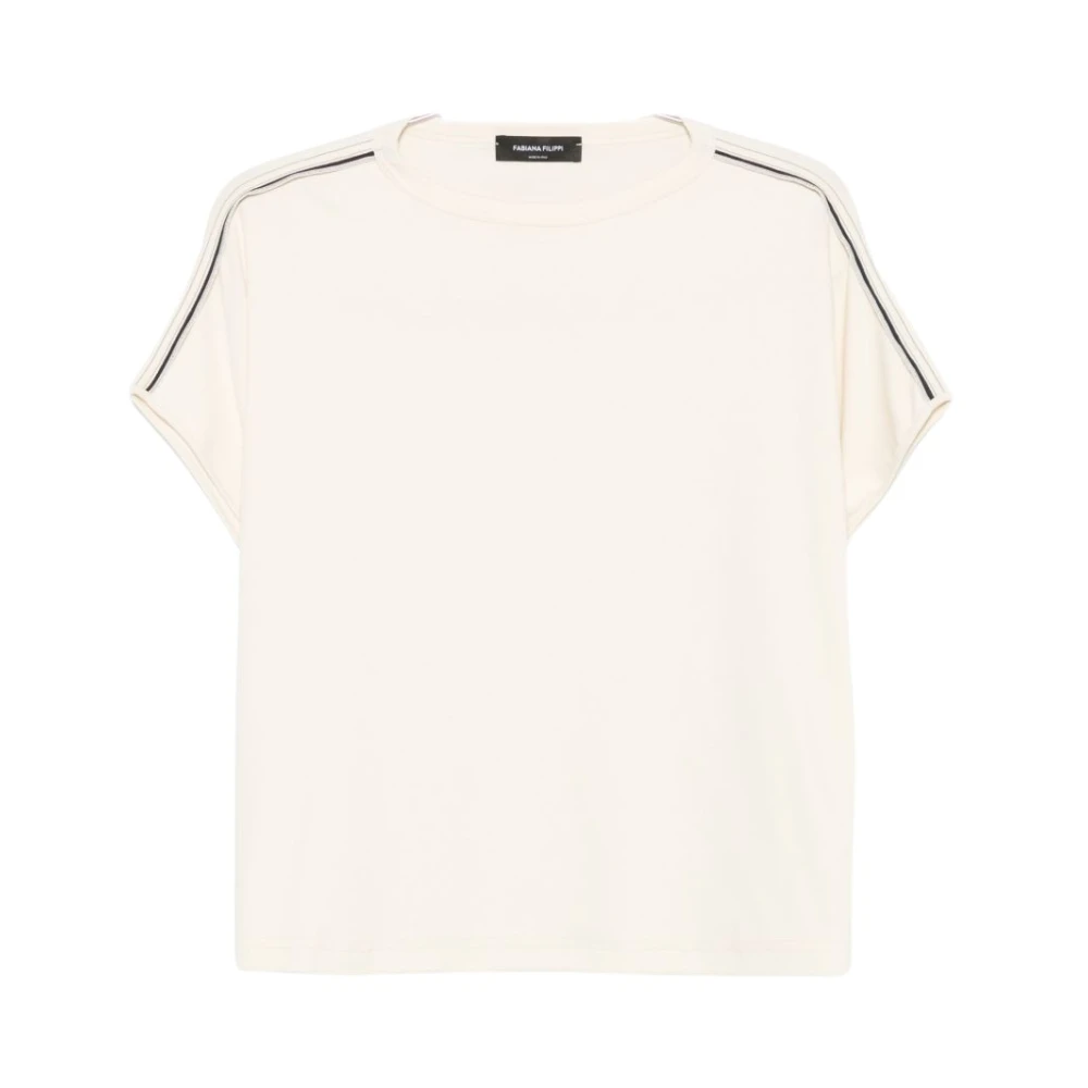 Fabiana Filippi White T-Shirts, Female, S, T-Shirts And Polos