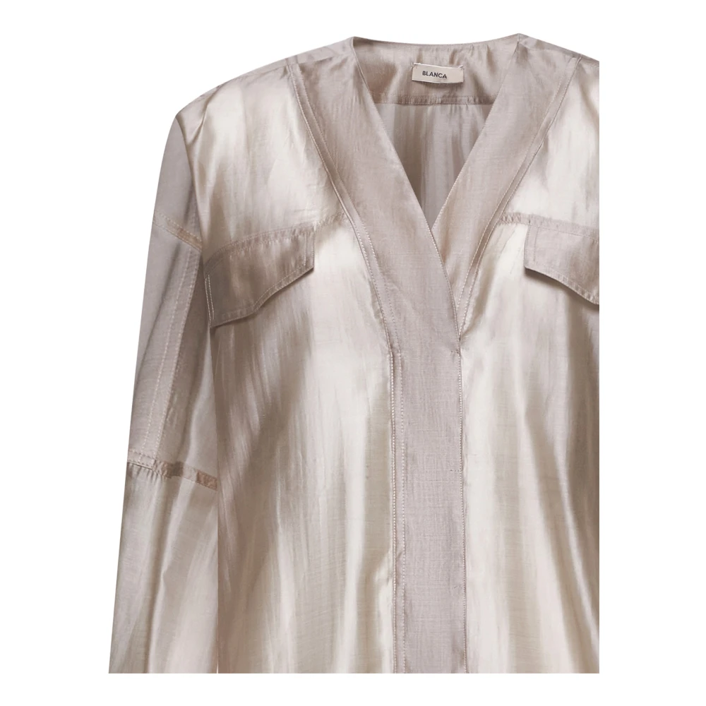 Blanca Vita Stijlvolle Overhemden Collectie Beige Dames