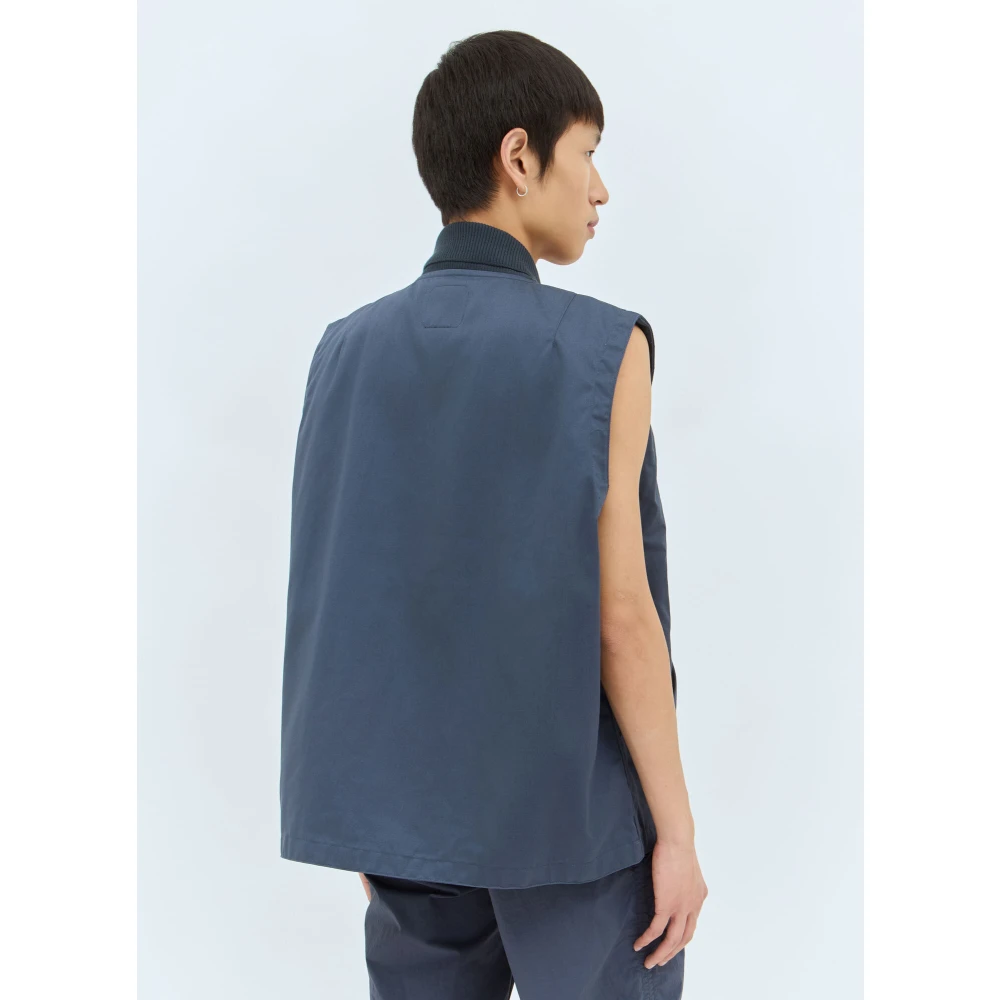 Dickies Twill Crewneck Vest met Zakken Blue Heren