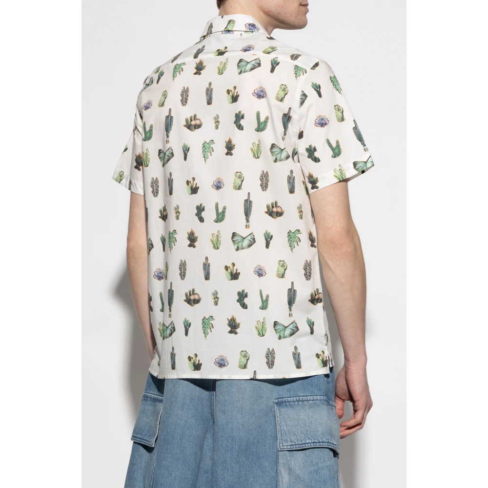PS By Paul Smith Kortemouwenshirt White Heren