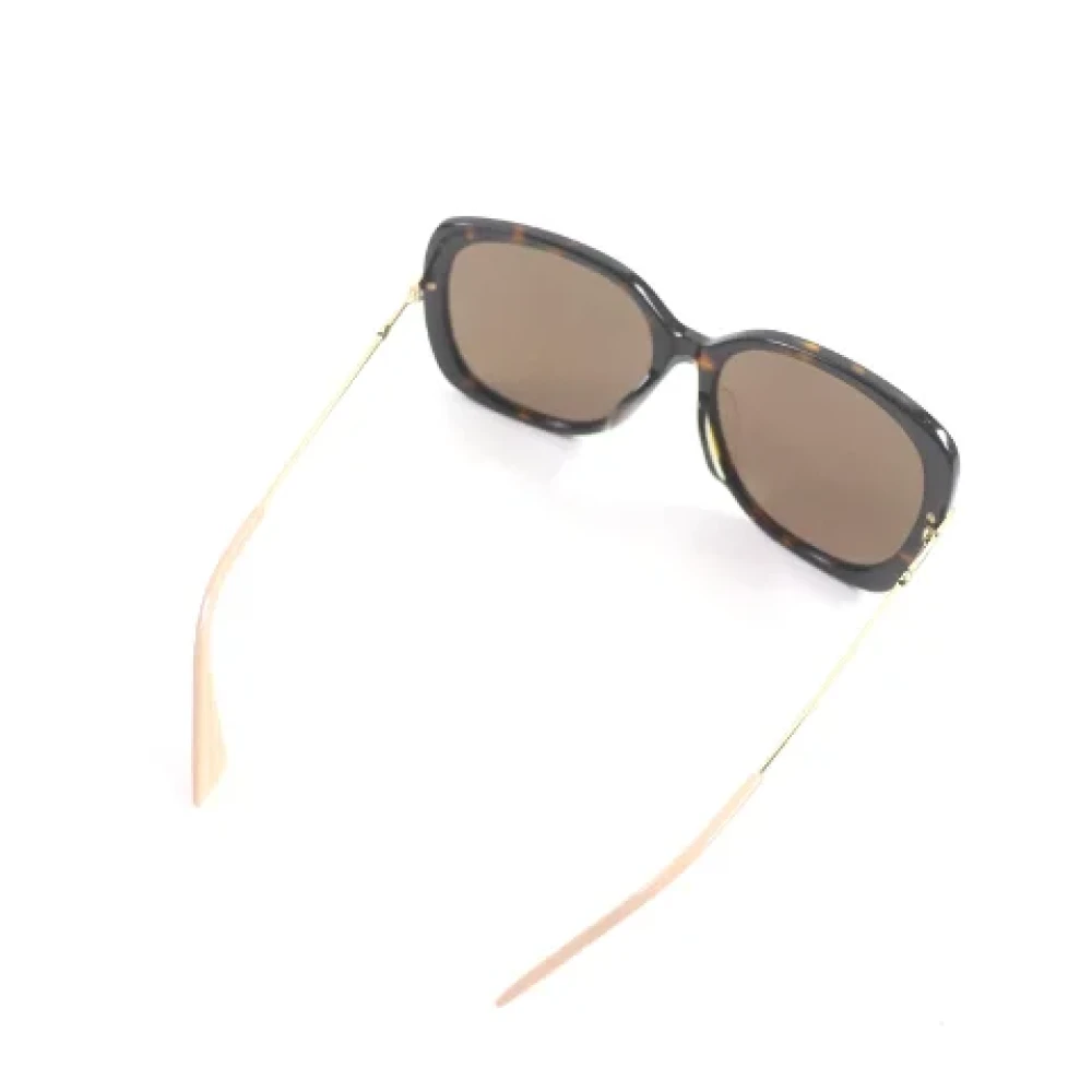 Gucci Vintage Pre-owned Metal sunglasses Brown Dames