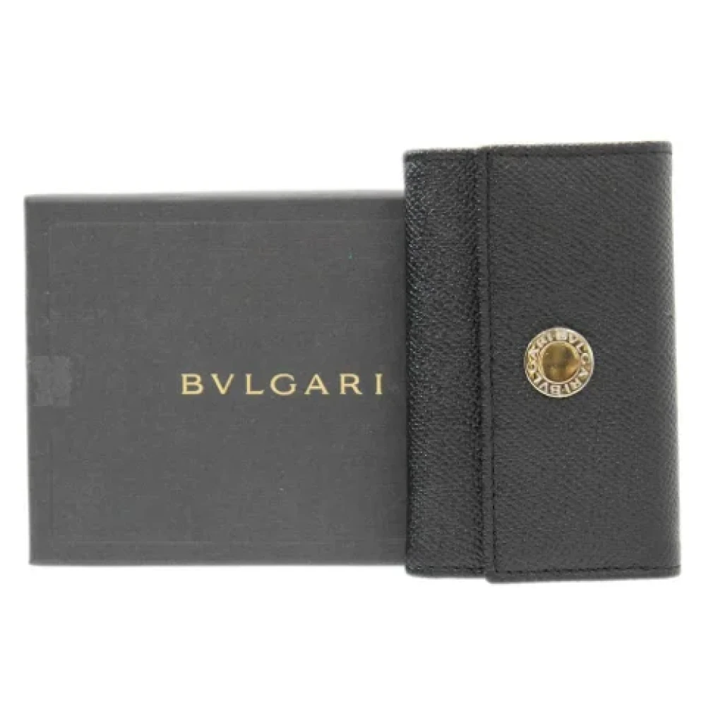 Bvlgari Vintage Pre-owned Fabric key-holders Black Dames