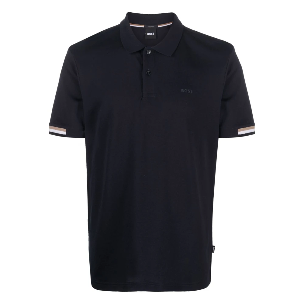Hugo Men's Blue Polo Shirts, L, Dark Jersey Polo Shirt