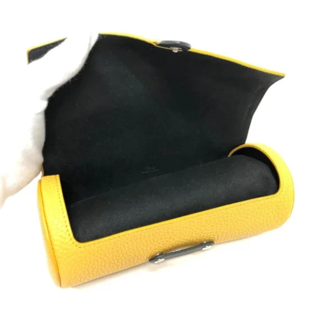 Fendi Vintage Pre-owned Leather fendi-bags Yellow Dames