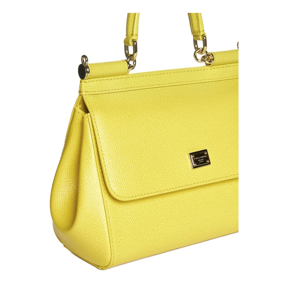Dolce & Gabbana Stijlvolle Sicily Tassen Collectie Yellow Dames