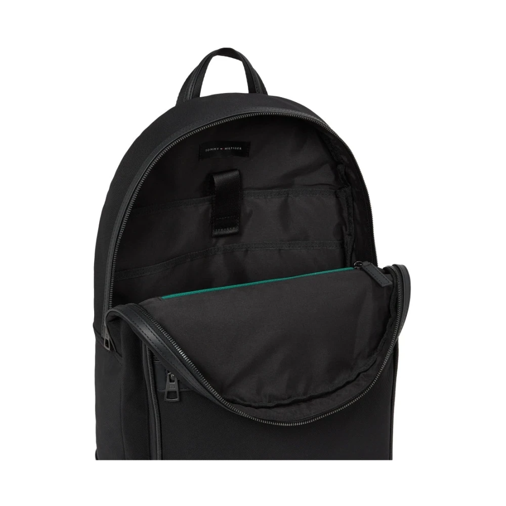Tommy Hilfiger Zwarte Casual Rugzak voor Mannen Black Heren
