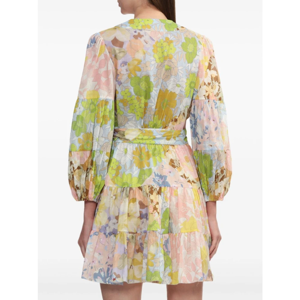Zimmermann Pop Wrap Mini Jurk Multicolor Dames