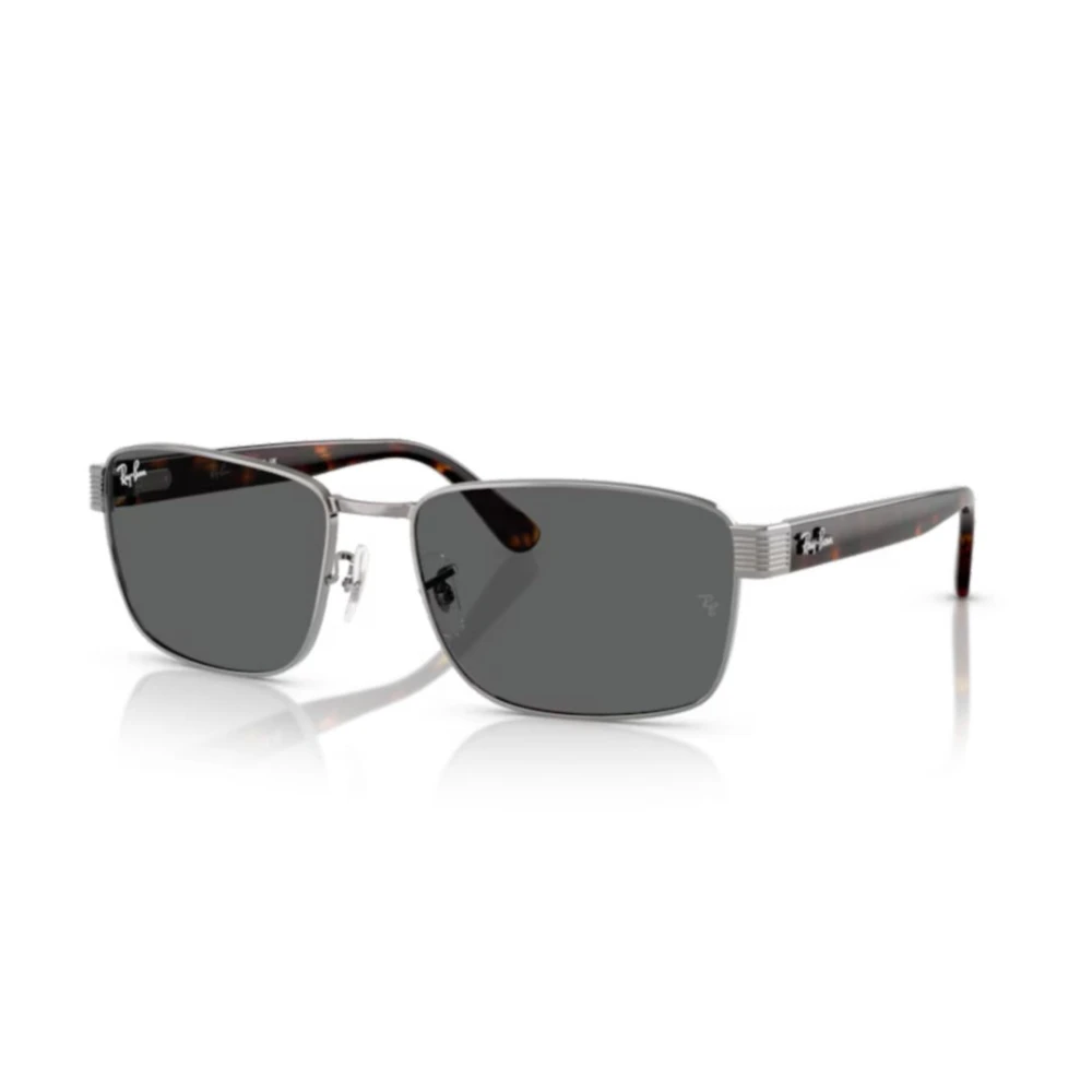 Ray-Ban Grey Rectangle Gunmetal Havana Dark Rb3750 - Image 4