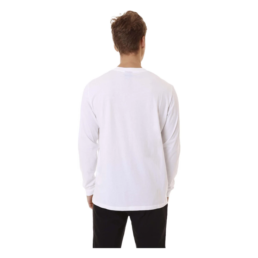 Champion Lange mouwen T-shirt White Heren