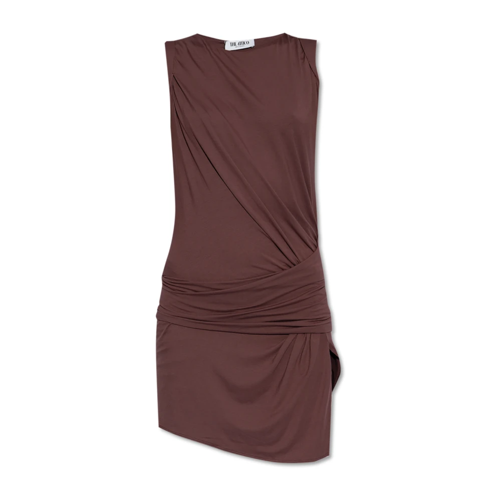 The Attico Mouwloze jurk Purple Dames