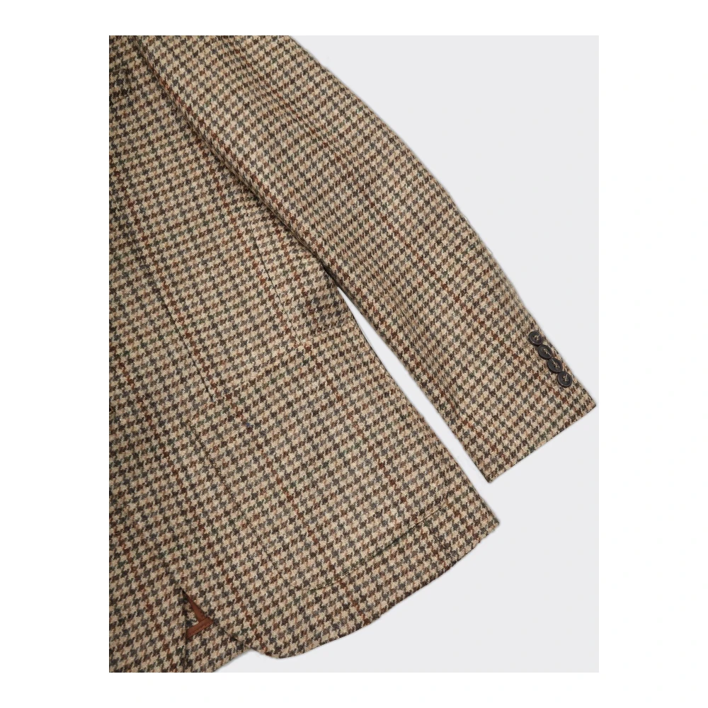 Selected Homme Slim Wol Bruin Blazer Beige Heren