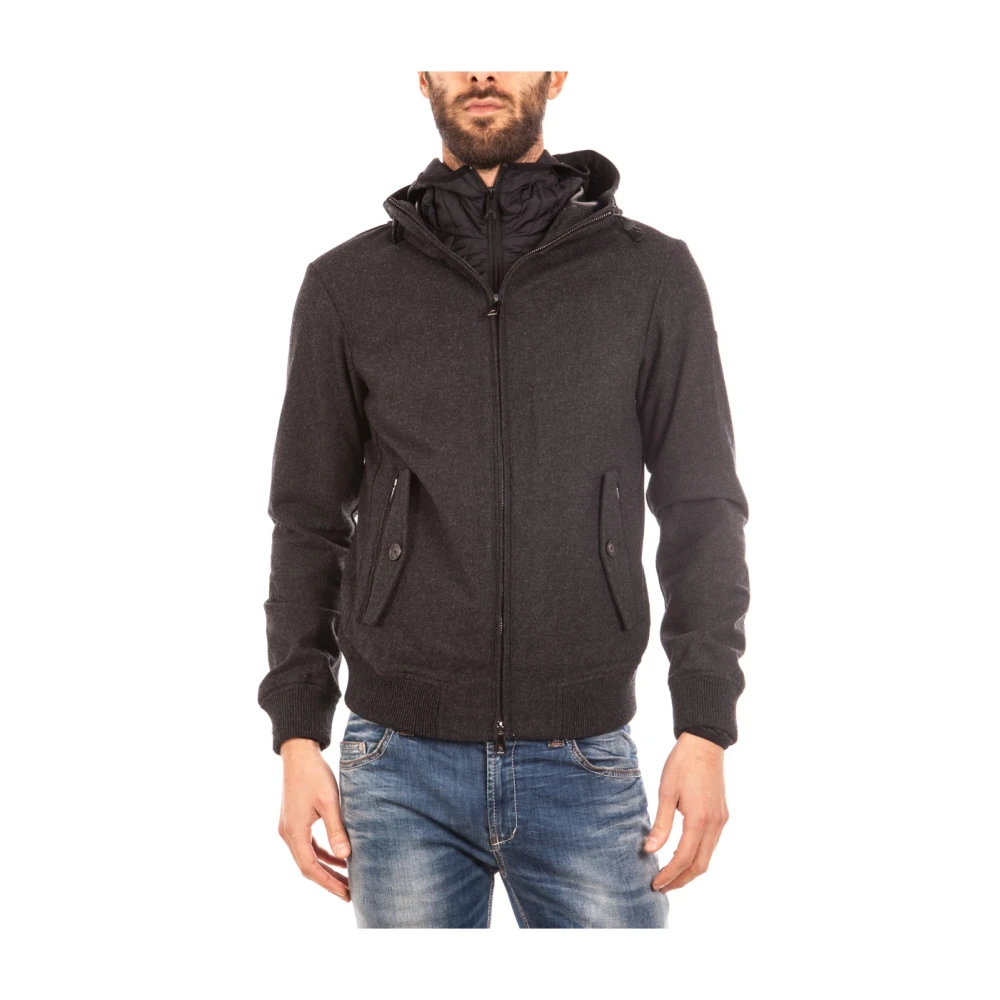 Armani Jeans Herren Grau Stylische Denimjacke