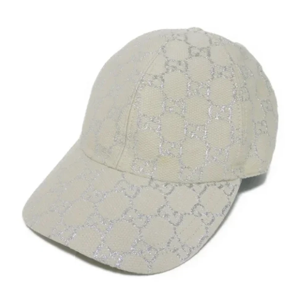 Gucci Vintage Pre-owned Fabric hats White Dames